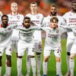 Samsunspor futbol takımı oyuncuları sahada