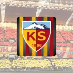 Kayserispor logosu ve Süper Lig kupası görseli