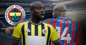 Fenerbahçe'nin Crystal Palace'tan Jean-Philippe Mateta'yı transfer etme olasılığına dair haber görseli.