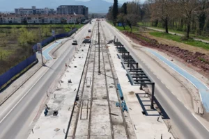 Kocaeli Kartepe Tramvay Hattı'nda tamamlanan ilk istasyon