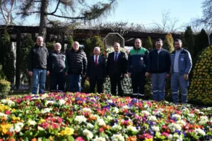 Kayseri Büyükşehir Belediyesi'nin peyzaj çalışmaları kapsamında diktiği fidanlar ve yeşil alanlar.