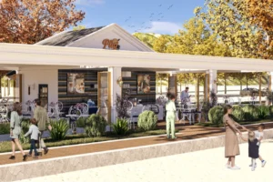 Ordu Akyazı sahilinde inşa edilen modern kafe büfeleri