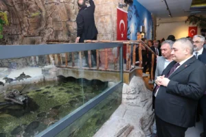 Ankara Keçiören'de yenilenen Deniz Dünyası'nın açılışından genel görünüm
