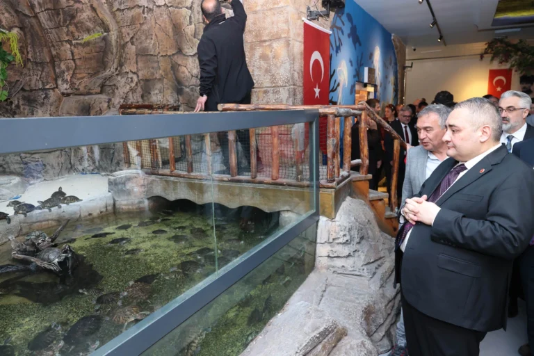 Ankara Keçiören'de yenilenen Deniz Dünyası'nın açılışından genel görünüm