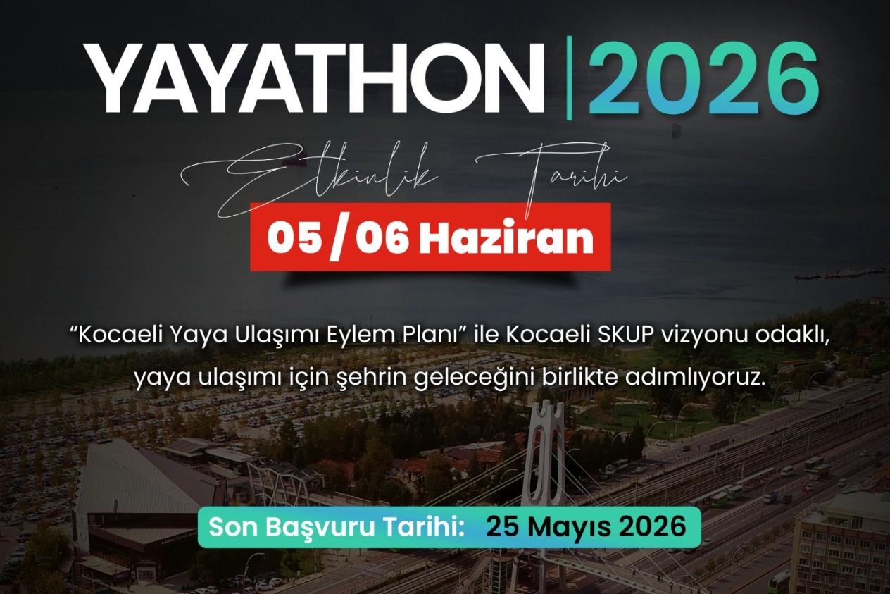 Kocaeli Büyükşehir Belediyesi'nin düzenlediği Yayathon etkinliği kapsamında gençler yaya ulaşımı için yenilikçi çözümler tasarlıyor.