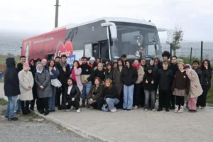 Tekirdağ'da Perinthos Antik Kenti'ni gezen üniversite öğrencileri