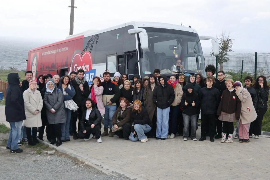 Tekirdağ'da Perinthos Antik Kenti'ni gezen üniversite öğrencileri