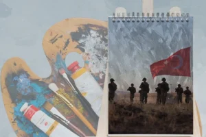 Milli Eğitim ve Savunma Bakanlığı tarafından düzenlenen 'Kahramanım Mehmetçik ve Vatan' konulu resim yarışması