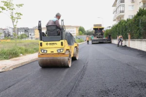 Osmangazi Hamitler Mahallesi'nde tamamlanan yeni yol çalışmaları
