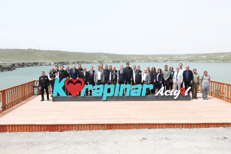 Konya Jeopark Projesi kapsamında Meke Maar'ı ve Acıgöl'de saha incelemesi yapıldı