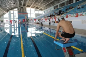 Keçiören Engelsiz Spor Oyunları kapsamında yarışan sporcular