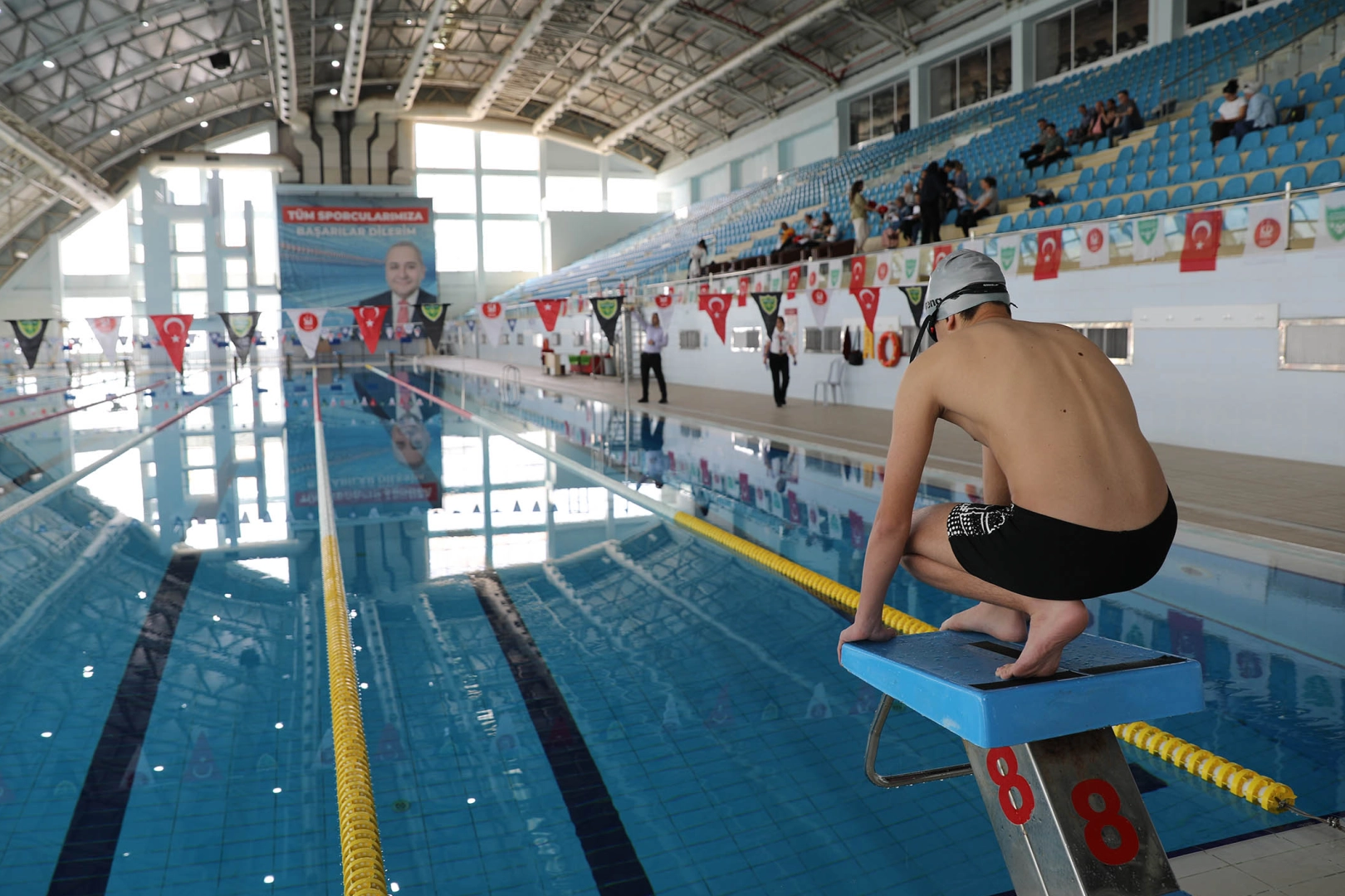 Keçiören Engelsiz Spor Oyunları kapsamında yarışan sporcular