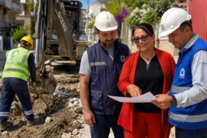 İzmir Devrim Mahallesi'nde devam eden altyapı ve internet çalışmaları
