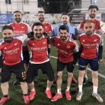 Ağrı'da Dynobil Oto Ekspertiz, İnterpol SK'yı 5-3 yendiği futbol maçı