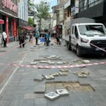 Gebze Eskiçarşı'da yenilenen parke taşları
