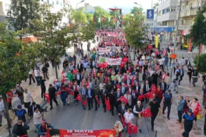 Denizli'de 15 Mayıs Milli Mücadele Günü kortej yürüyüşü ve anma töreni