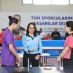 Keçiören Engelsiz Spor Oyunları kapsamında düzenlenen müsabakalardan genel bir görüntü