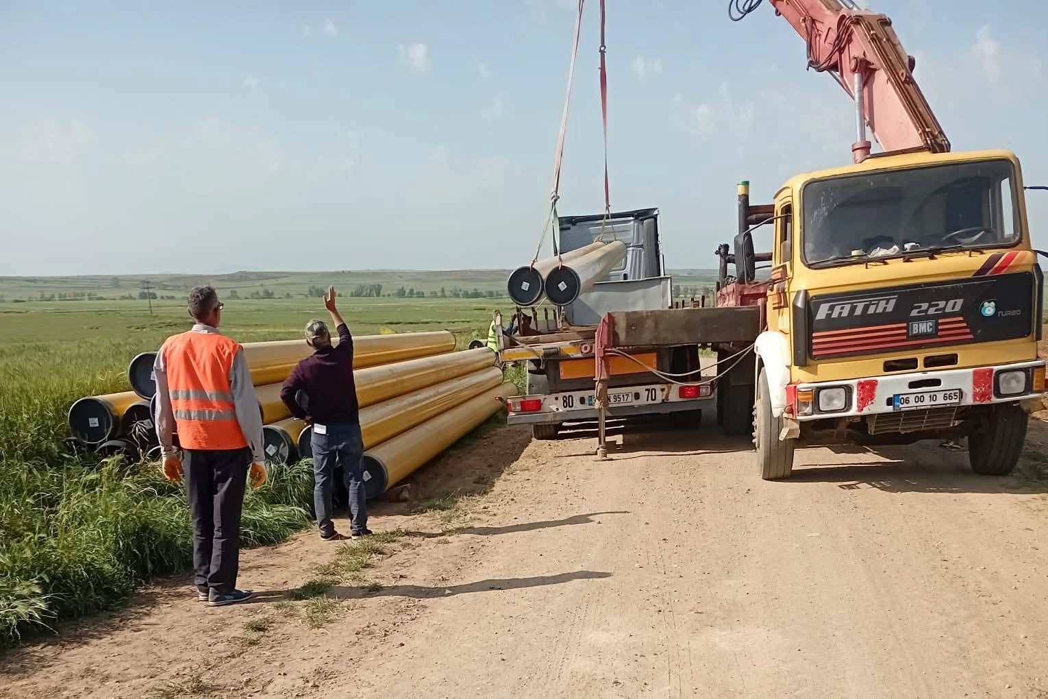 İbriktepe köyünde doğal gaz altyapı çalışmalarının başladığını gösteren kapak görseli.