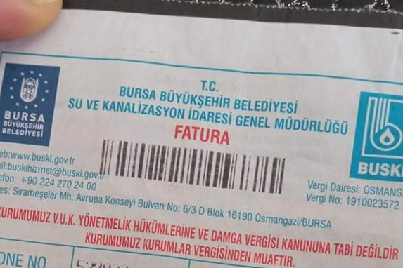 Bursa'da su faturalarında yüzde 28 indirim müjdesi