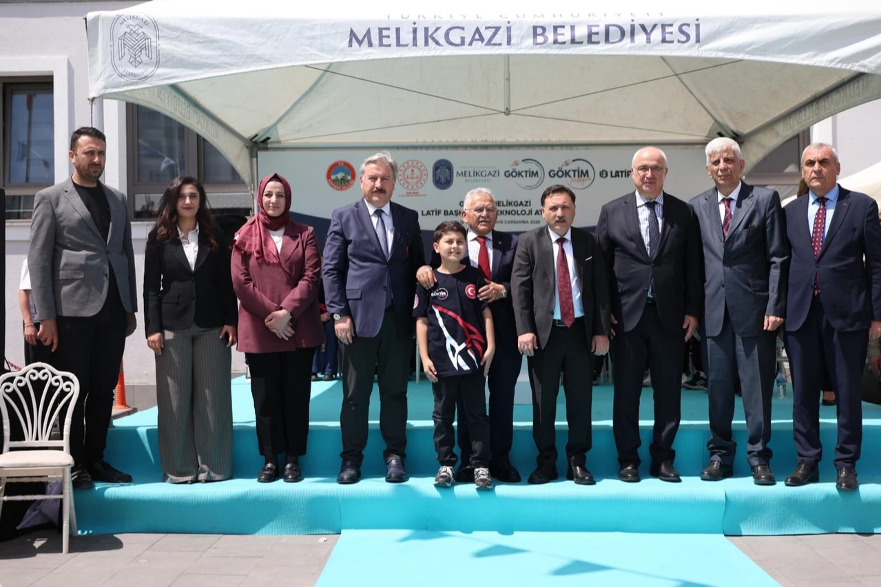 GÖKTİM Melikgazi Latif Başkal A.Ş. Teknoloji Atölyesi'nin açılışından bir görüntü