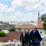Brüksel Başkent Bölgesi Başbakanı Boris Dilliès ve beraberindeki heyetin Ankara ziyareti sırasında çekilmiş fotoğrafı.