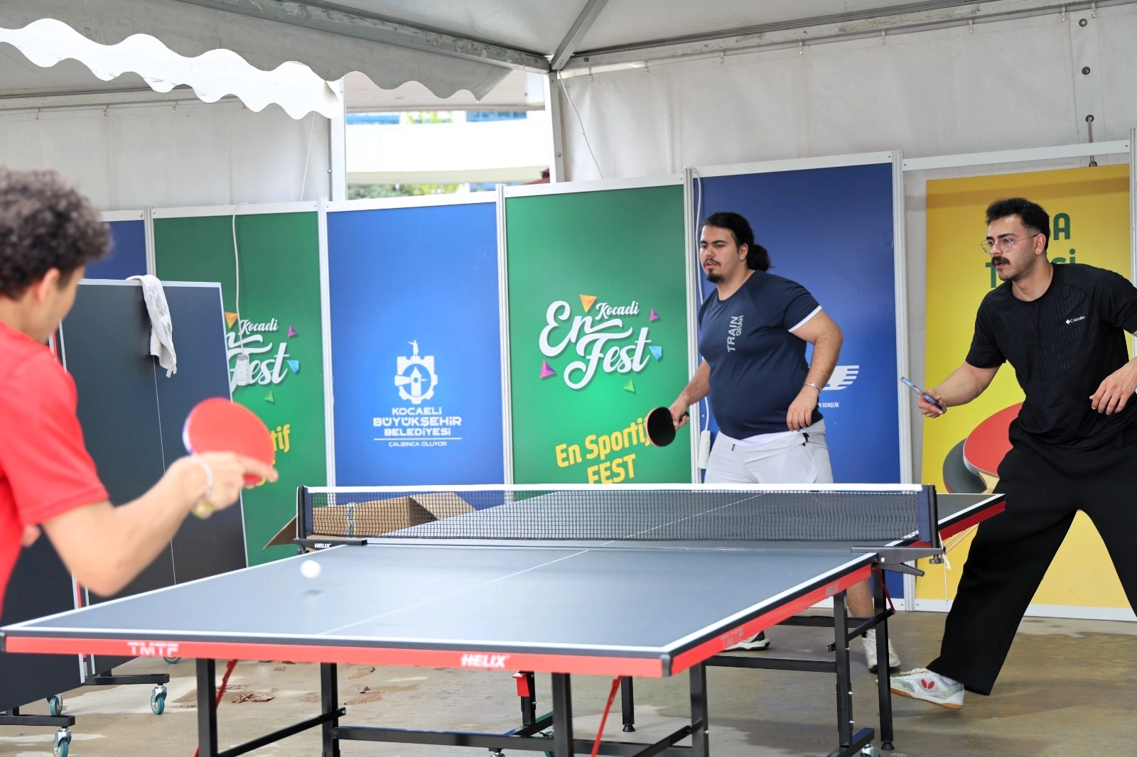 Kocaeli'de düzenlenen EnFest Gençlik ve Spor Festivali'nden genel görünüm