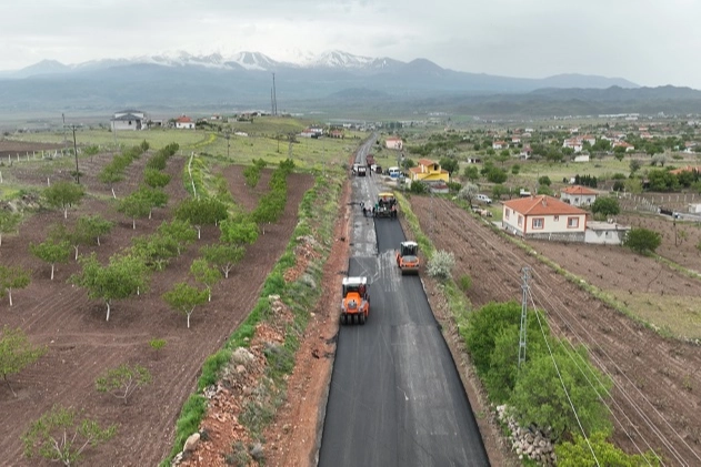 Kayseri İncesu'da tamamlanan asfalt çalışması