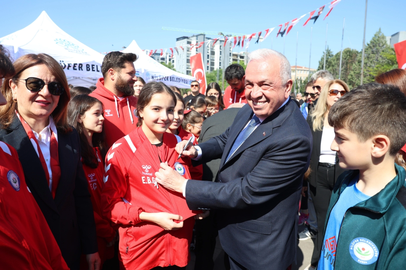 Bursa Nilüfer'de 19 Mayıs Atatürk'ü Anma, Gençlik ve Spor Bayramı kutlamaları