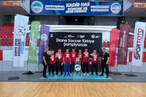 Kayseri'de Drone Soccer Türkiye Şampiyonası 1. Etap Yarışları'ndan genel görünüm