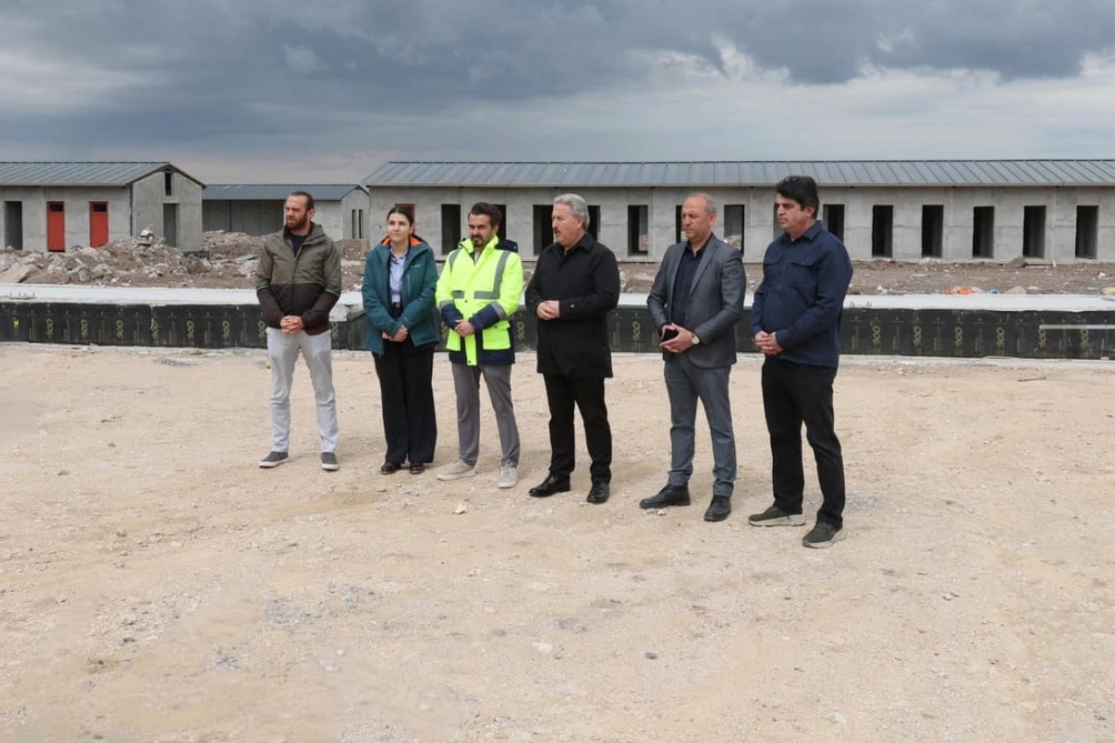 Melikgazi Belediyesi Hayvan Bakım Evi inşaat alanından genel görünüm