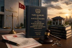 Tapu, imar ve konut sektöründe yürürlüğe giren yeni yasal düzenlemeleri gösteren görsel