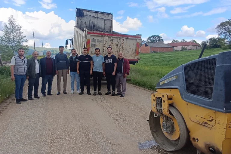 Bilecik'te bayram öncesi köy yollarında bakım ve onarım çalışmaları yapılıyor.
