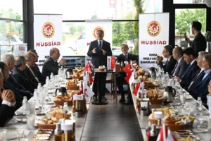BTSO Başkanı İbrahim Burkay MUŞSİAD üyeleriyle buluştu