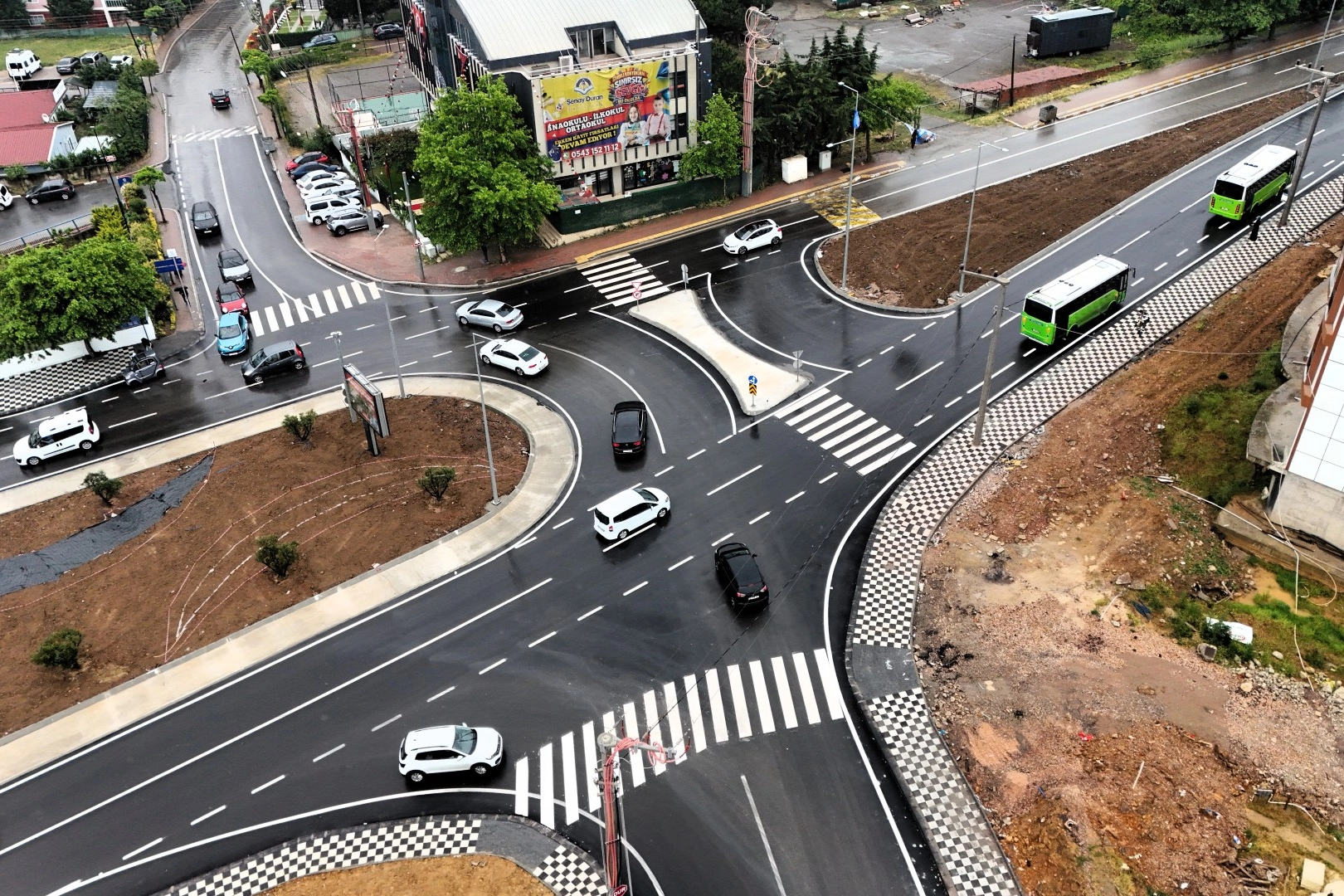 Darıca'da trafiği rahatlatan akıllı kavşak düzenlemesi