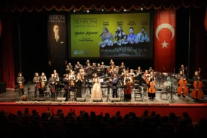 Eskişehir Büyükşehir Belediyesi Senfoni Orkestrası'nın Bahar Konseri'nden genel görünüm