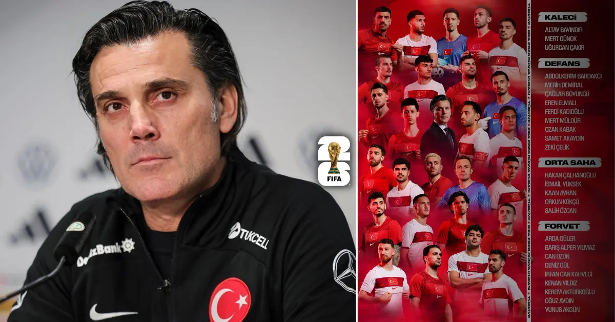 A Milli Takım'ın 2026 Dünya Kupası kadrosu açıklandı, 26 oyuncu belirlendi.
