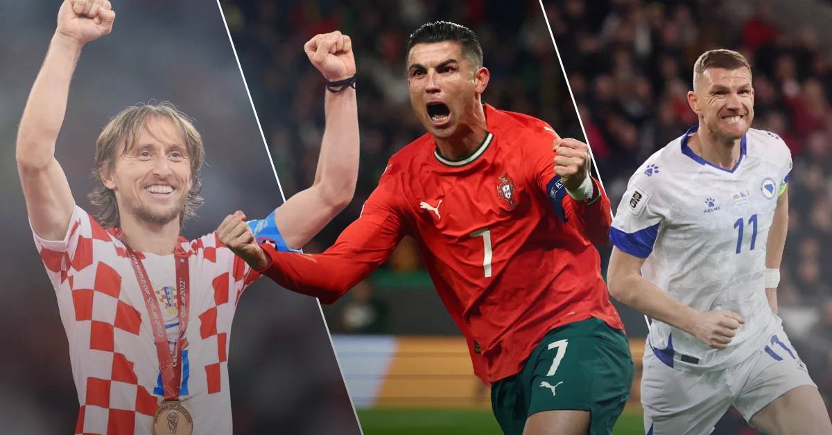 2026 Dünya Kupası'nda forma giyecek 40 yaş üstü futbolcuların görselleri