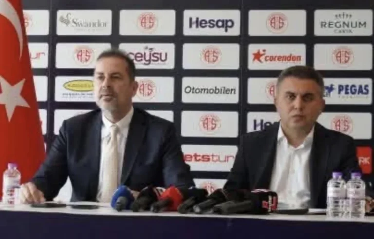 Antalyaspor Başkanı Rıza Perçin'in aday olmayacağını açıkladığı genel kurul kararı