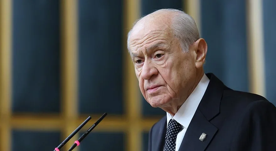 MHP Genel Başkanı Devlet Bahçeli, CHP'ye yönelik açıklamalarda bulunuyor.