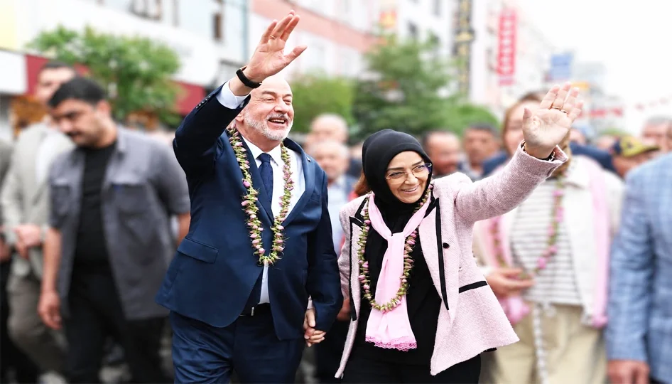Isparta Gül Festivali kapanışından genel bir görünüm