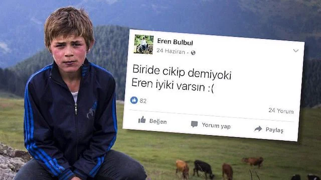 Eren Bülbül'ün 'İyi ki varsın Eren' mesajı ile anılması