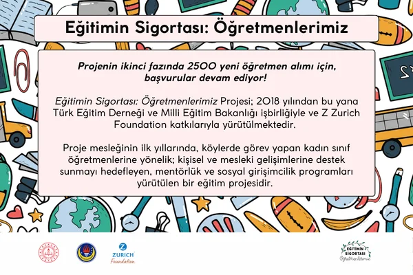 Eğitimin Sigortası Projesi kapsamında desteklenecek kadın öğretmenler