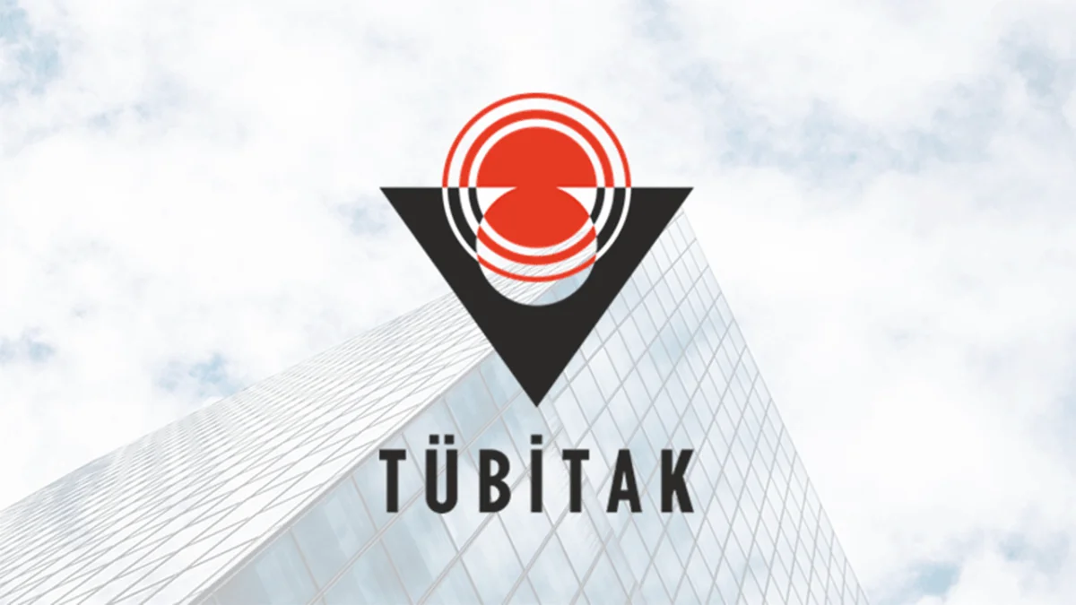 TÜBİTAK logosu ve genç araştırma ekibi görseli