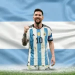 Lionel Messi Dünya Kupası'nda gol atarken
