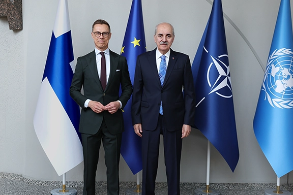 TBMM Başkanı Numan Kurtulmuş, Finlandiya Cumhurbaşkanı Alexander Stubb ile Helsinki'de bir araya geldi.