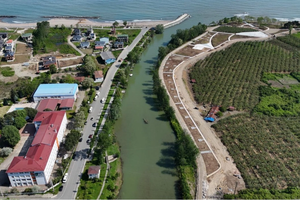 Ordu Turnasuyu Kordon Park 2. Etap çalışmalarından genel görünüm