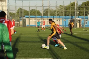 Bursa Büyükşehir Belediyesi personel futbol turnuvası başlama coşkusu