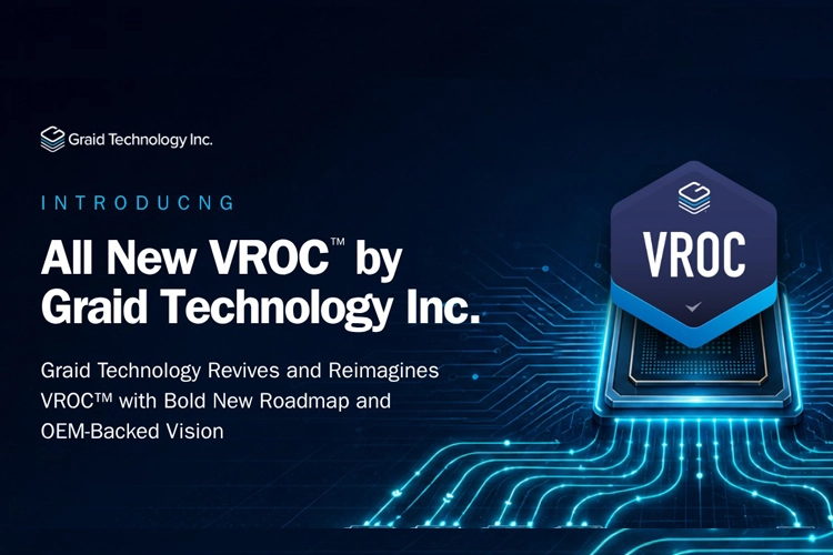 Graid Technology VROC™ platformu tanıtımı, NVMe RAID altyapısı güncellemesi