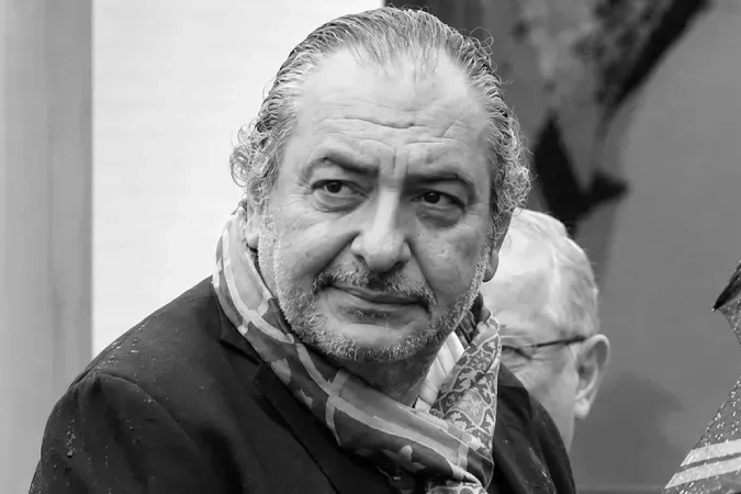 Gazeteci ve televizyoncu Reha Muhtar'ın vefatını duyuran haber görseli.