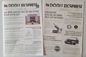 Erciş Sosyal Bilimler Lisesi öğrencileri tarafından hazırlanan 'Doğu Ekspresi Gazetesi' ile il birinciliği elde edildi.